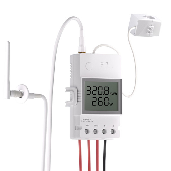 SONOFF POW Ring Smart Power Meter, Lichtschalter Relais, Strommessung, Verbrauchsanzeige, Alexa & Google Home POWCT