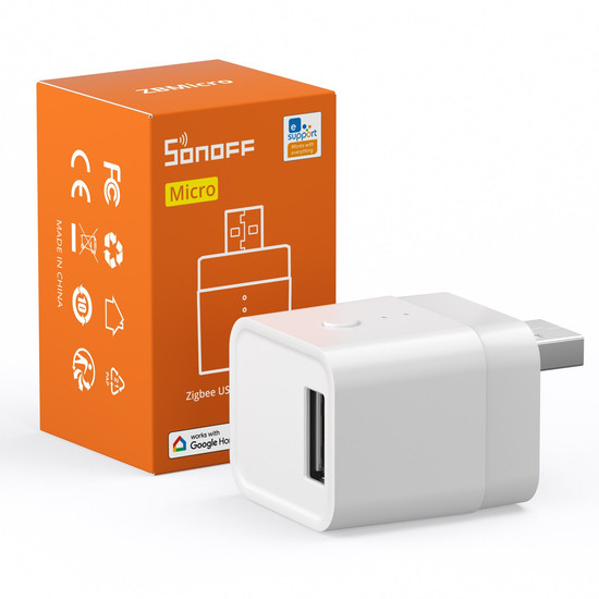 SONOFF Micro Zigbee USB Smart Adapter, Relaisfunktion, Zigbee-Router, Schnellladung ZBMicro