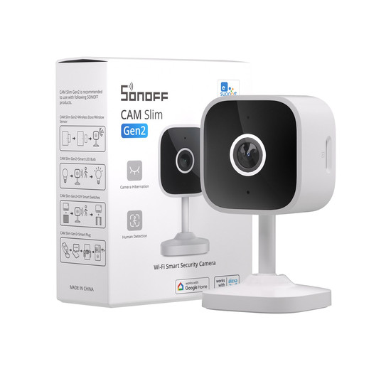 SONOFF CAM Slim Gen2 Smart Home-Überwachungskamera, Indoor, Alexa & Google Home, App CAM-S2