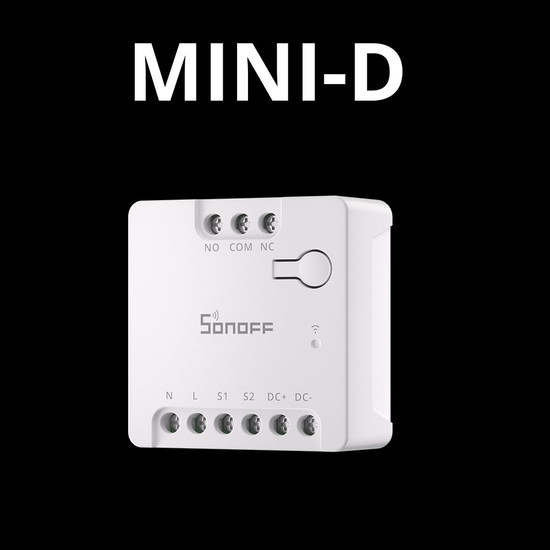 SONOFF MINI Dry WiFi Smart Switch (Trockenkontaktrelais), Lichtschalter Relais, Potentialfrei, Garagentorsteuerung, Unterputz HomeKit MINI-D