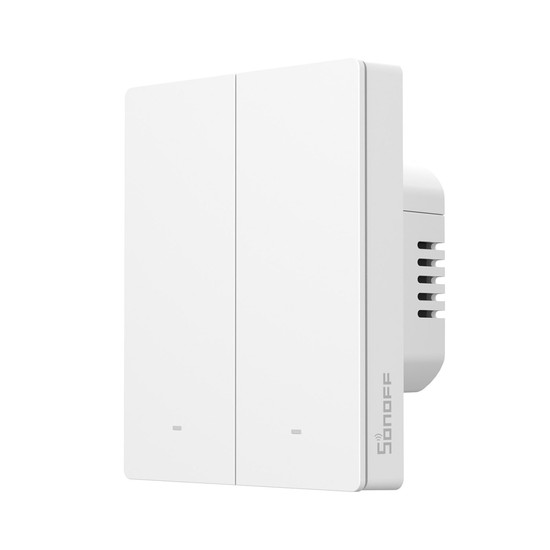 SONOFF SwitchMan Zigbee Smart Wandschalter, ZBM5 80/86 Typ, Lichtschalter Relais, 2-Fach ZBM5-2C-80W