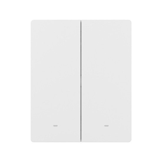 SONOFF SwitchMan Zigbee Smart Wandschalter, ZBM5 80/86 Typ, Lichtschalter Relais, 2-Fach ZBM5-2C-80W