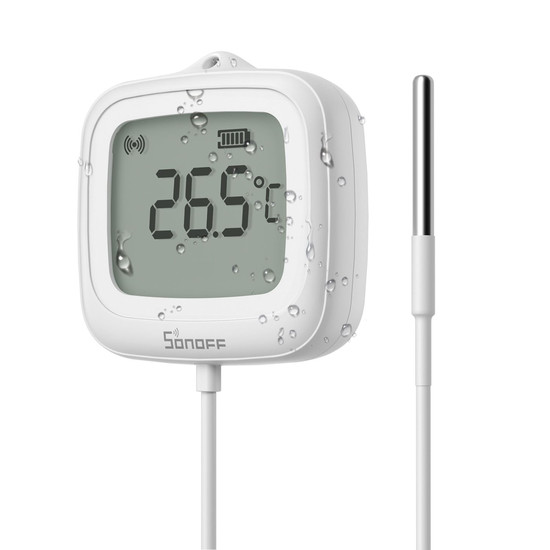 SONOFF SNZB-02LD IP65 Zigbee LCD Smart Thermometer (Sondenversion), Hygrometer SNZB-02LD