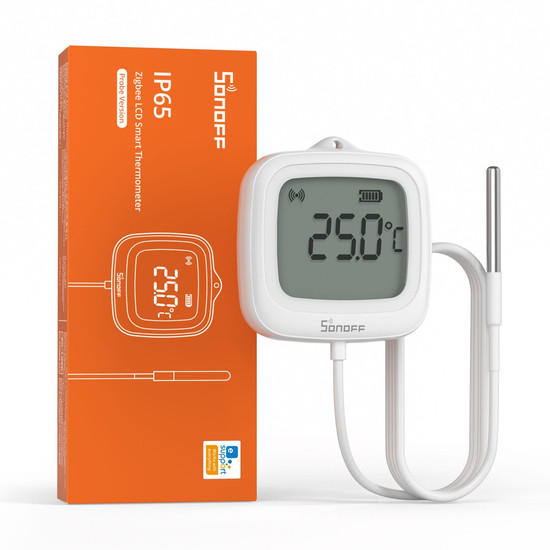 SONOFF SNZB-02LD IP65 Zigbee LCD Smart Thermometer (Sondenversion), Hygrometer SNZB-02LD