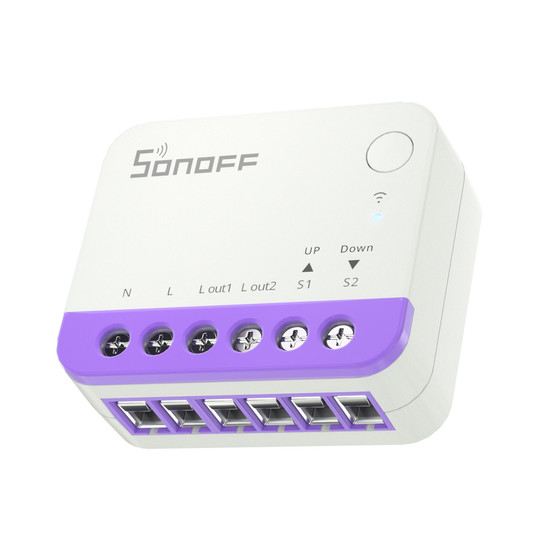 SONOFF Smart Rollladenschalter, Jalousiesteuerung, Rollladenmotor, Unterputz, Alexa & Google Home App MINI-RBS