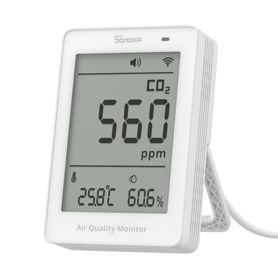 SONOFF AirGuard CO2 Matter über WiFi Luftqualitätsmonitor, HomeKit, Alexa & Google Home, App SAWF-08P