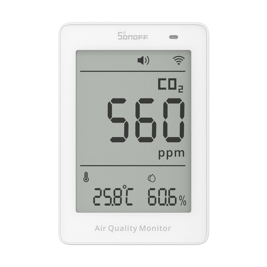 SONOFF AirGuard CO2 Matter über WiFi Luftqualitätsmonitor, HomeKit, Alexa & Google Home, App SAWF-08P