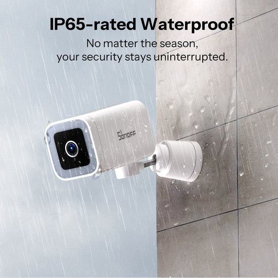 SONOFF CAM Outdoor Intelligente Sicherheitskamera, Outdoor IP66, Alexa & Google Home, App CAM-B1P
