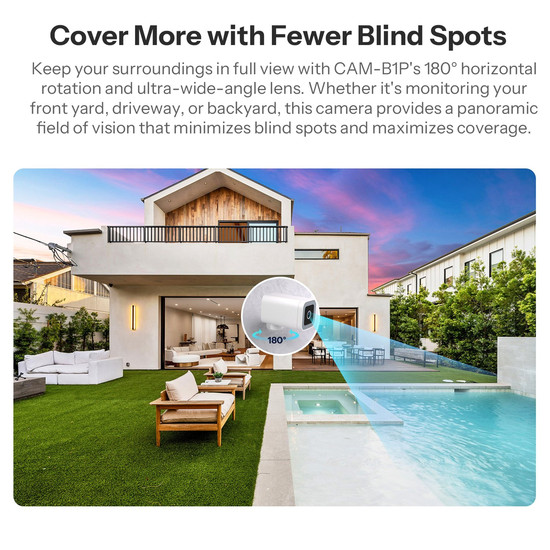 SONOFF CAM Outdoor Intelligente Sicherheitskamera, Outdoor IP66, Alexa & Google Home, App CAM-B1P