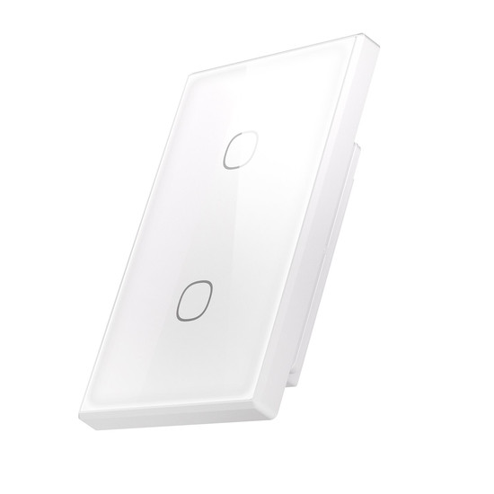 SONOFF Smart Touch Wandschalter, Glasfront, 2-Fach, HomeKit, Alexa & Google Home App T6-2C-120M