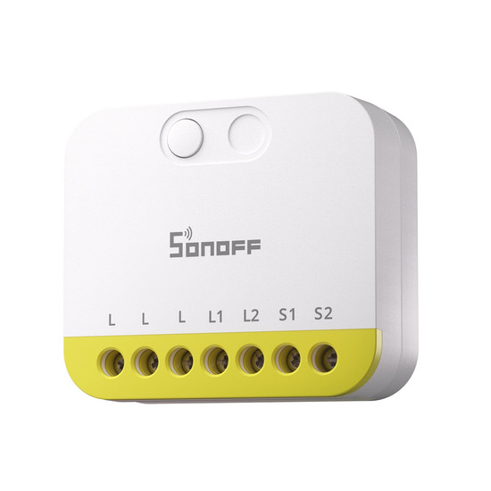 SONOFF MINI DUO-L 2-fach Zigbee Smart-Schalter, Lichtschalter Relais, 2-Fach, Ohne Neutralleiter, Unterputz MINI-ZB2GS-L