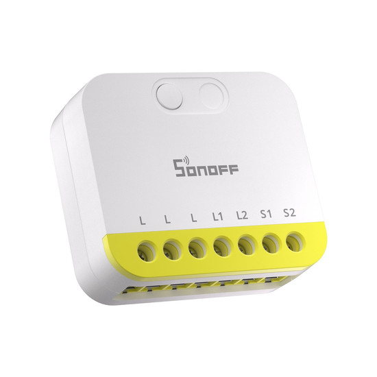 SONOFF MINI DUO-L 2-fach Zigbee Smart-Schalter, Lichtschalter Relais, 2-Fach, Ohne Neutralleiter, Unterputz MINI-ZB2GS-L