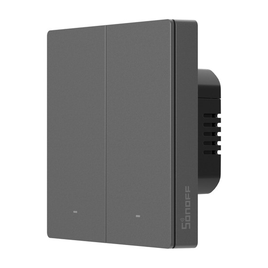 SONOFF SwitchMan Smart-Wandschalter, Lichtschalter Relais, 2-Fach, HomeKit, Alexa & Google Home App M5-2C-86M