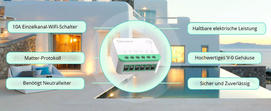 SONOFF MINI Extreme WiFi Smart Switch, Lichtschalter Relais, Unterputz, HomeKit, Alexa & Google Home App MINIR4M