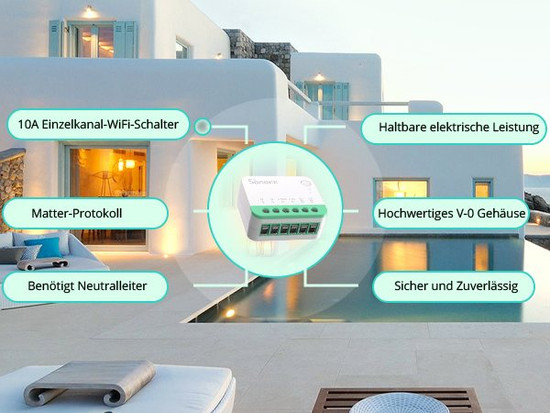 SONOFF MINI Extreme WiFi Smart Switch, Lichtschalter Relais, Unterputz, HomeKit, Alexa & Google Home App MINIR4M