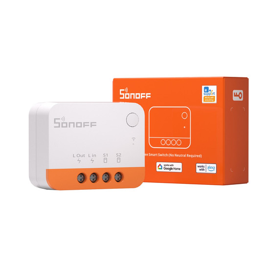 SONOFF ZBMINI Extreme Zigbee Smart Switch, Lichtschalter Relais, Ohne Neutralleiter, Unterputz ZBMINIL2