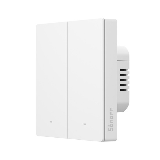 SONOFF SwitchMan Smart-Wandschalter, Lichtschalter Relais, 2-Fach, HomeKit, Alexa & Google Home App M5-2C-86W
