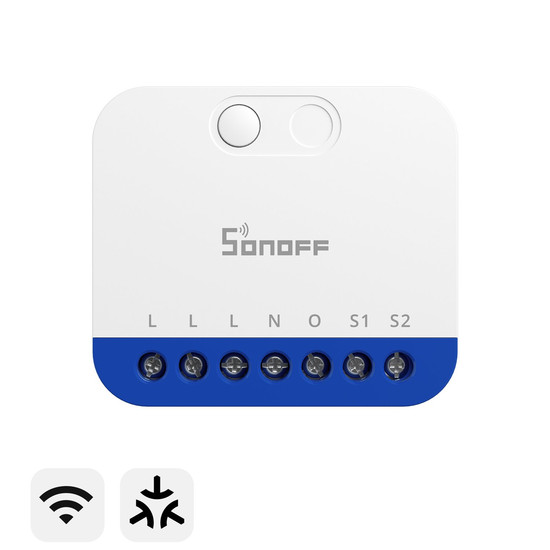 SONOFF MINI DIM Matter über WiFi Dimmerschalter, LED dimmbar, Unterputz, HomeKit Alexa & Google App MINI-DIM