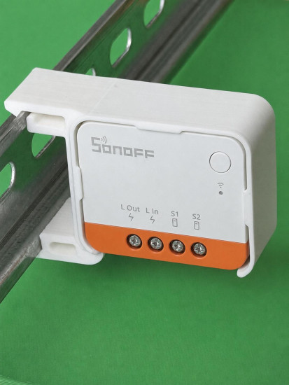 SOIXX Hutschienenhalter für Sonoff ZBMINIL2 DIN Rail Hutschiene Halter 90 Grad Weiß