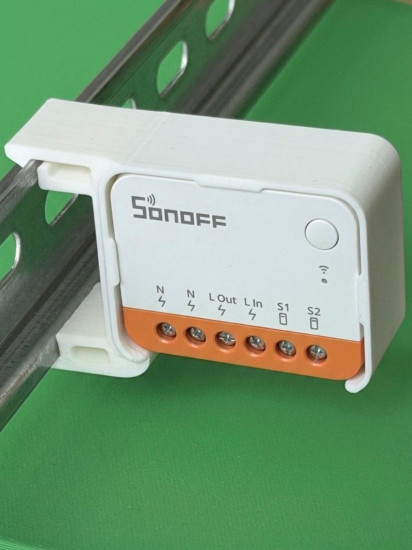 SOIXX Hutschienenhalter für Sonoff MINIR4, MINI-ZBRBS, ZBMINIR2, MINI-RBS, MINIR4M DIN Rail Hutschiene