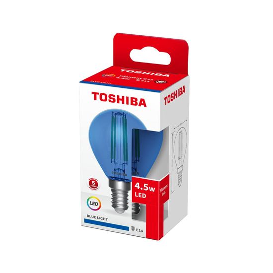 Toshiba LED Filament Tropfen Lampe E14 4.5W blau