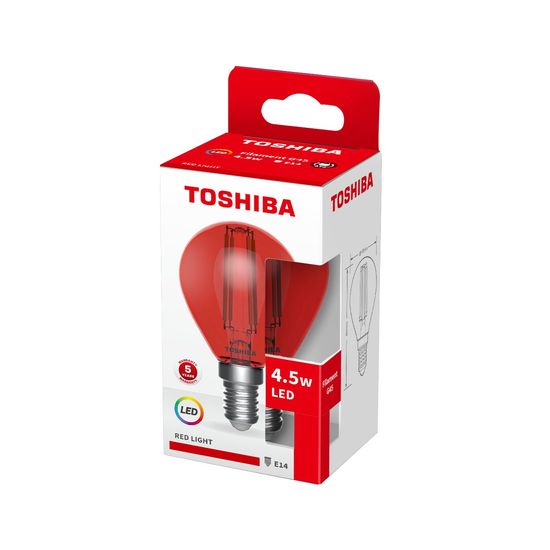 Toshiba LED Filament Tropfen Lampe E14 4.5W rot