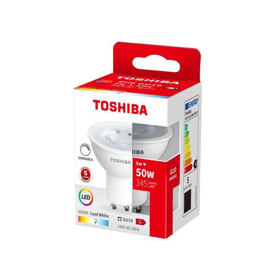 Toshiba LED Strahler dimmbar GU10 5W 6500K 345Lm wie 50W