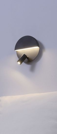 Trio Mario LED Wandleuchte  2x6W ⌀16cm Schwarz Matt warmweiss