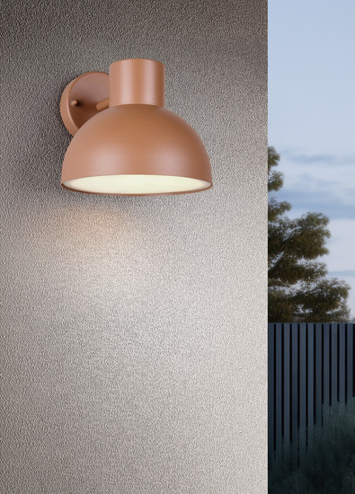 Trio 262360140 Elbe E27 Wandleuchte Apricot IP44