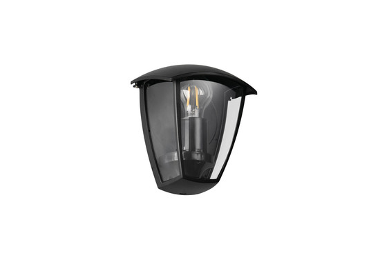 Trio 263260332 Venta E27 Wandleuchte Schwarz Matt IP44