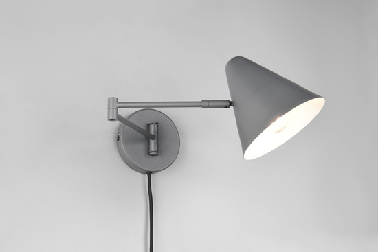 Trio 263970142 Cosima E14 Wandleuchte ⌀15cm Anthrazit