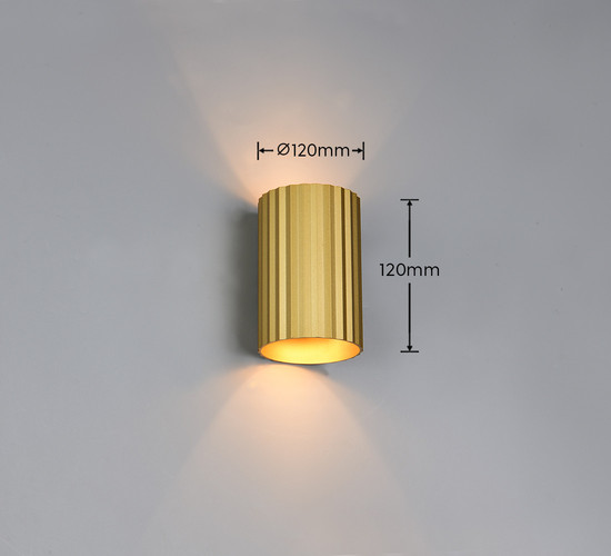 Trio 264300179 Imaria G9 Wandleuchte ⌀8cm Goldfarbig