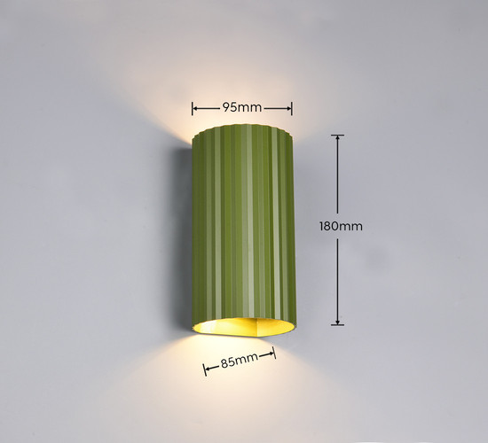 Trio 267700215 Soka GU10 Wandleuchte 2-fach Grün