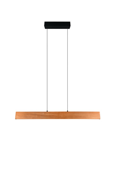 Trio 359710130 Edgewood LED Pendelleuchte 26W dimmbar Holzfarbig CCT einstellbare Lichtfarbe