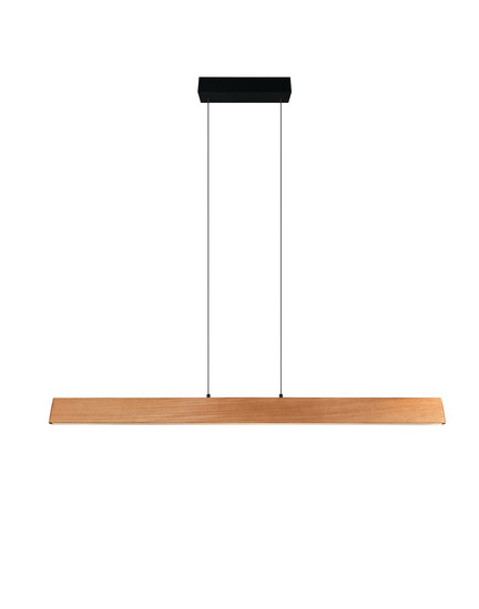 Trio 359719130 Edgewood LED Pendelleuchte 36W dimmbar Holzfarbig CCT einstellbare Lichtfarbe