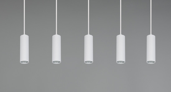 Trio 367700531 Soka GU10 Pendelleuchte 5-fach ⌀5,5cm Weiß Matt