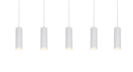 Trio 367700531 Soka GU10 Pendelleuchte 5-fach ⌀5,5cm Weiß Matt