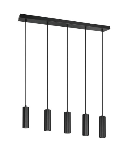 Trio 367700532 Soka GU10 Pendelleuchte 5-fach ⌀5,5cm Schwarz Matt