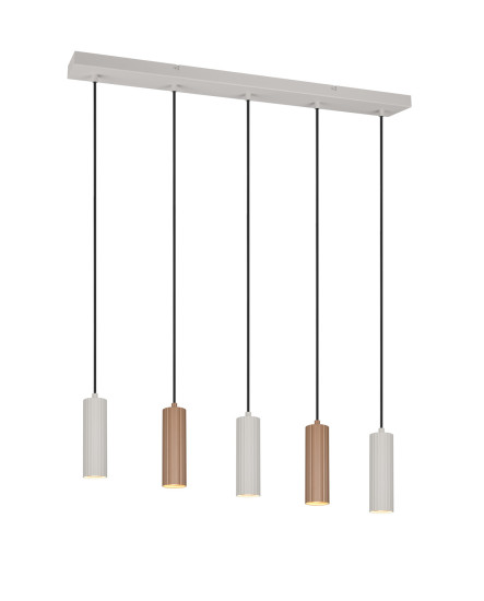 Trio 367700565 Soka GU10 Pendelleuchte 5-fach ⌀5,5cm Coffee