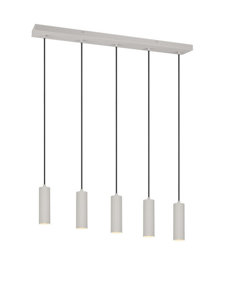 Trio 367700576 Soka GU10 Pendelleuchte 5-fach ⌀5,5cm Warm Grey