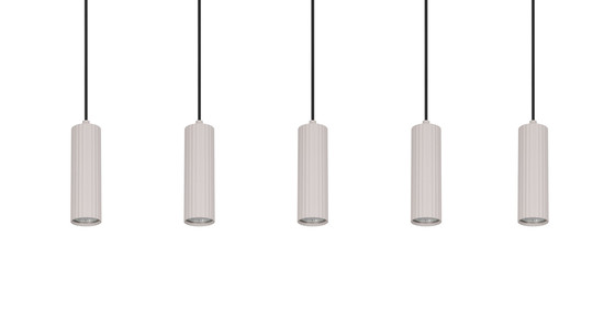 Trio 367700576 Soka GU10 Pendelleuchte 5-fach ⌀5,5cm Warm Grey