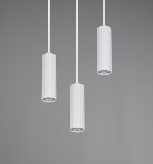 Trio 367730331 Soka GU10 Pendelleuchte 3-fach ⌀28cm Weiß Matt