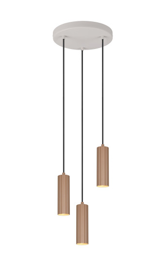 Trio 367730365 Soka GU10 Pendelleuchte 3-fach ⌀28cm Coffee