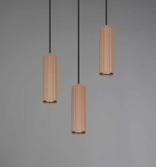 Trio 367730365 Soka GU10 Pendelleuchte 3-fach ⌀28cm Coffee