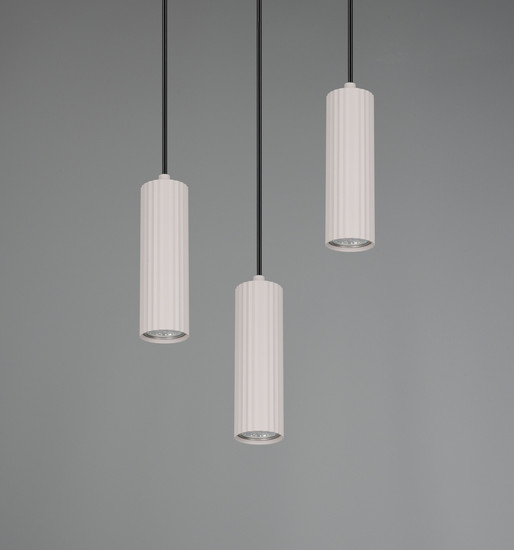 Trio 367730376 Soka GU10 Pendelleuchte 3-fach ⌀28cm Warm Grey