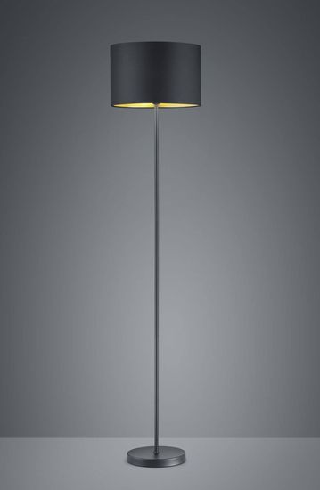 Trio Hostel Stehleuchte E27  ⌀35cm Schwarz Matt