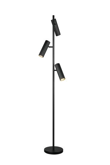 Trio 467700332 Soka GU10 Stehleuchte 3-fach ⌀22cm Schwarz Matt