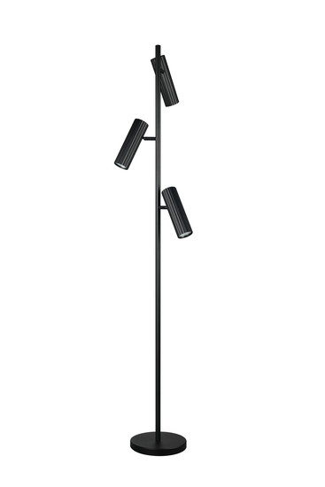 Trio 467700332 Soka GU10 Stehleuchte 3-fach ⌀22cm Schwarz Matt