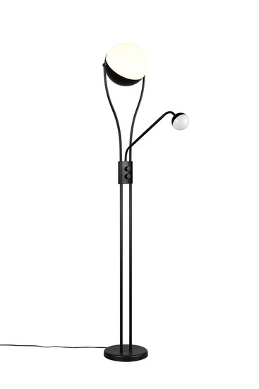 Trio 478310232 Chris LED Stehleuchte 18W ⌀30cm dimmbar Schwarz Matt warmweiss