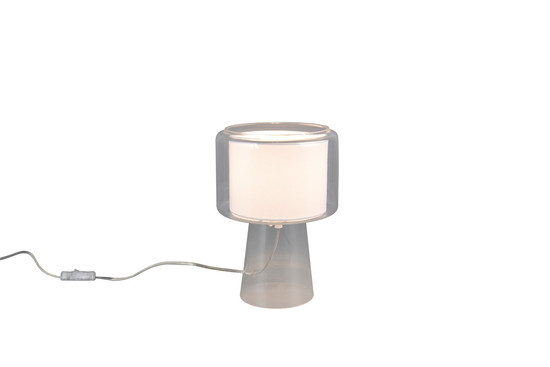 Trio 519900152 Rocka E14 Tischleuchte ⌀20cm Transparent Klar